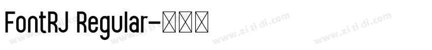 FontRJ Regular字体转换 FontRJ Regular字体转换